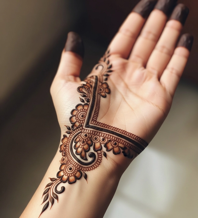 l mehndi design back