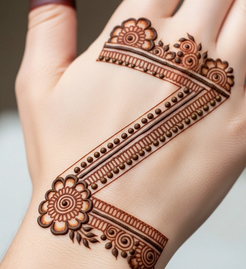 latest z mehndi design