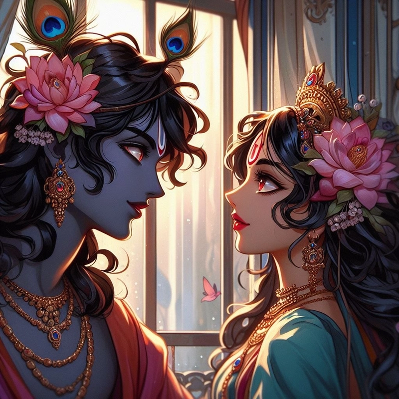 lord krishna anime images