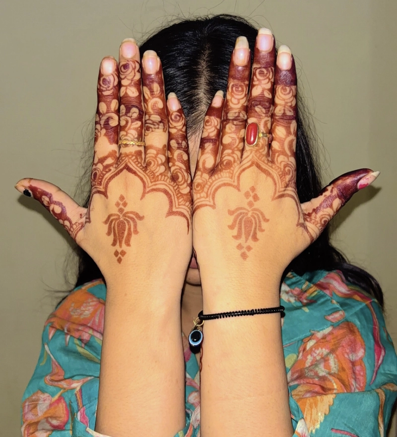 lotus flower mehndi design