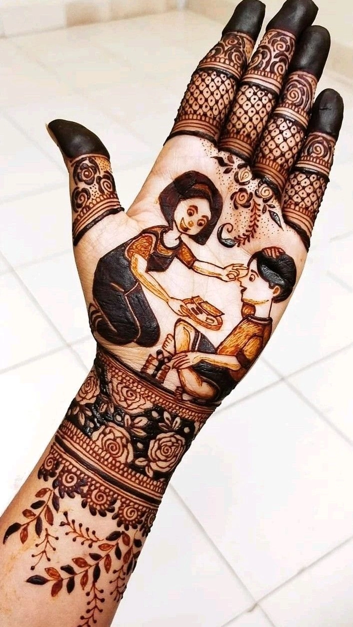 love mehndi design photo back hand simple and beautiful