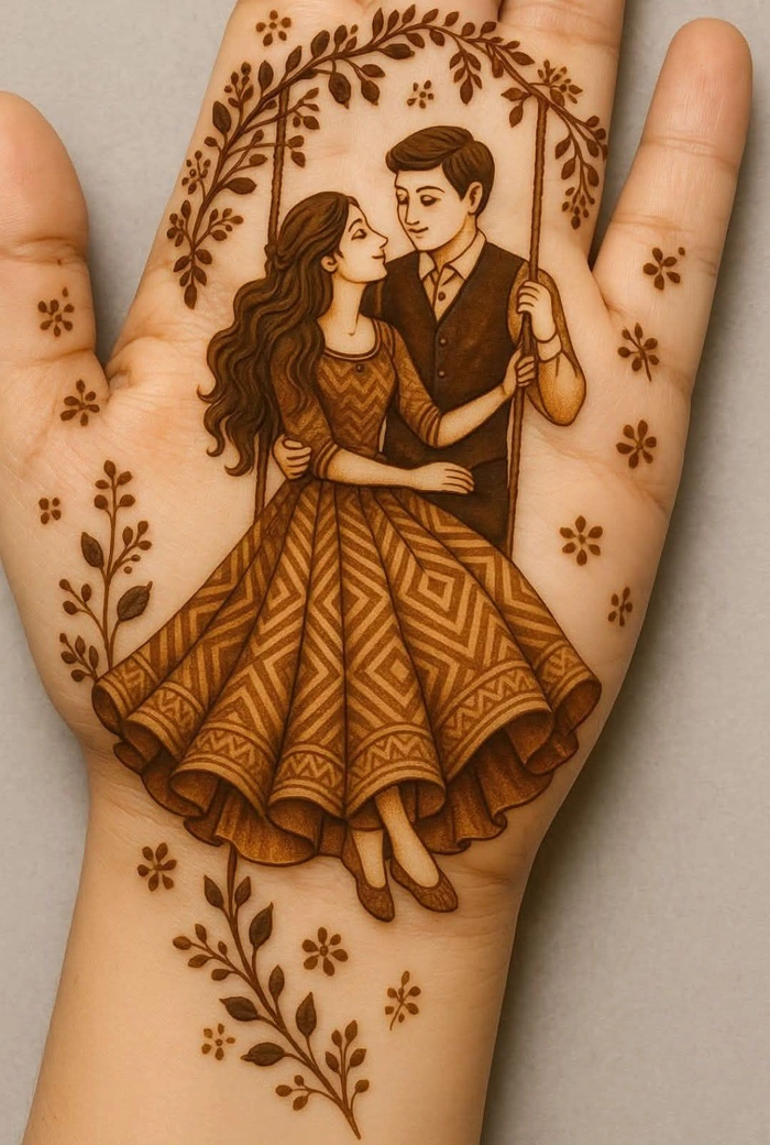 love mehndi design photo full hand simple