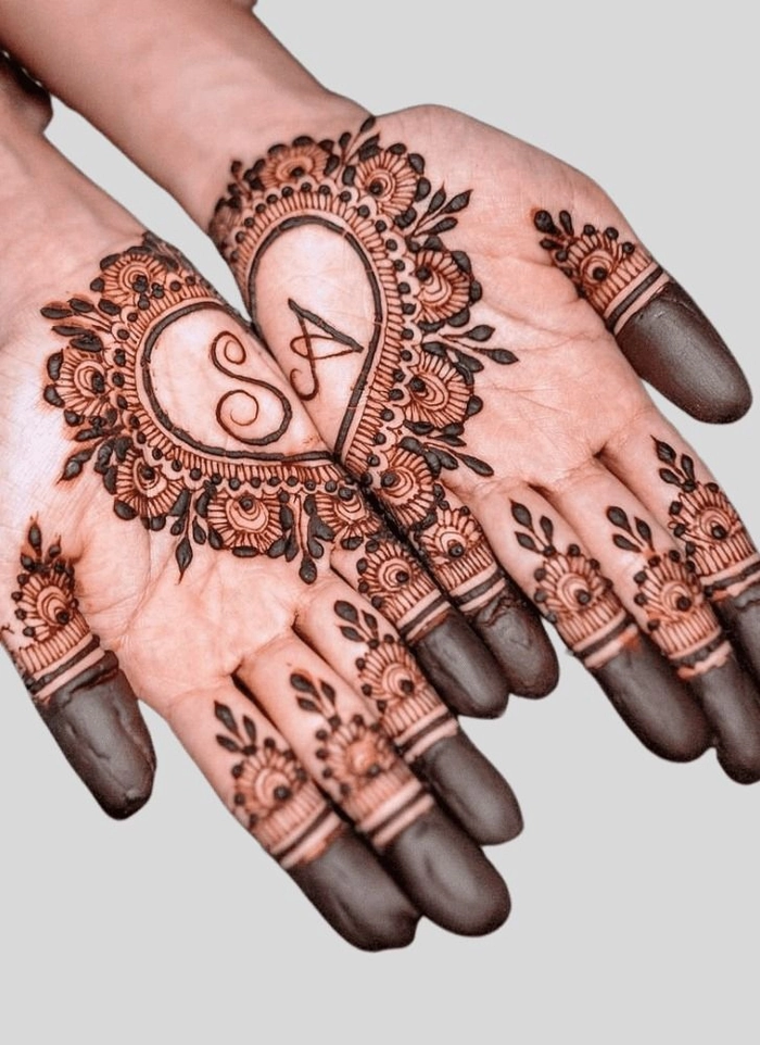 love mehndi design photo simple