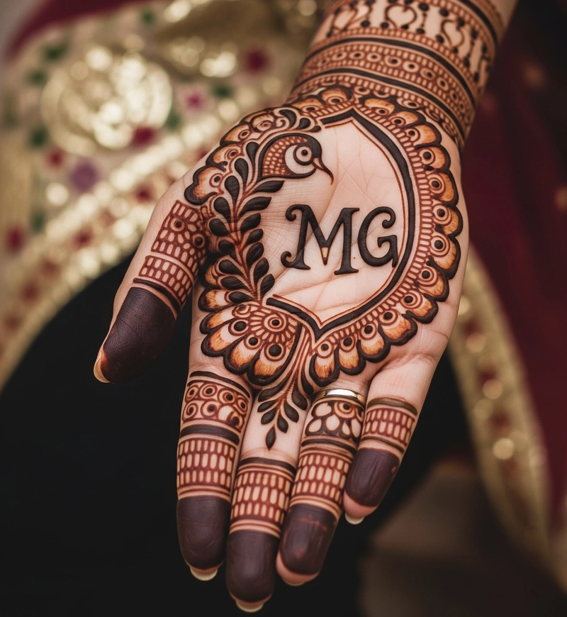 m and g mehndi design