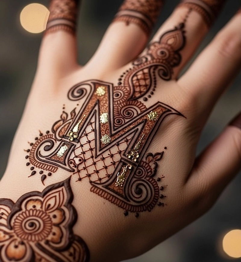 m mehndi design easy pic