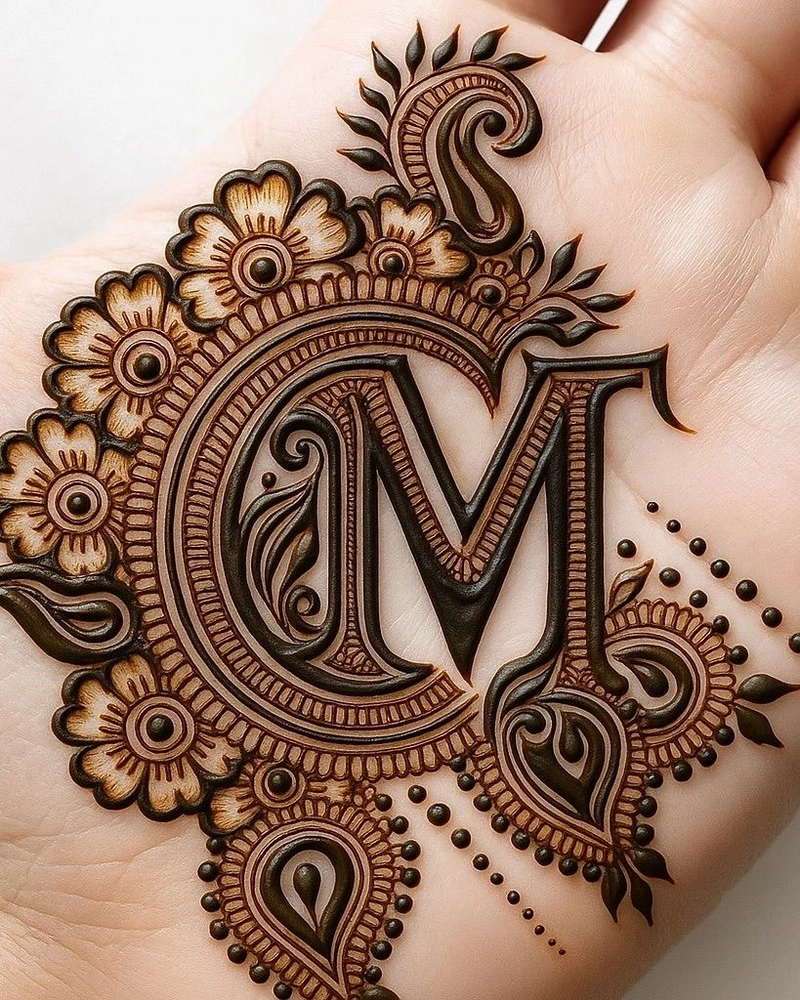 m name mehndi design simple simple and beautiful
