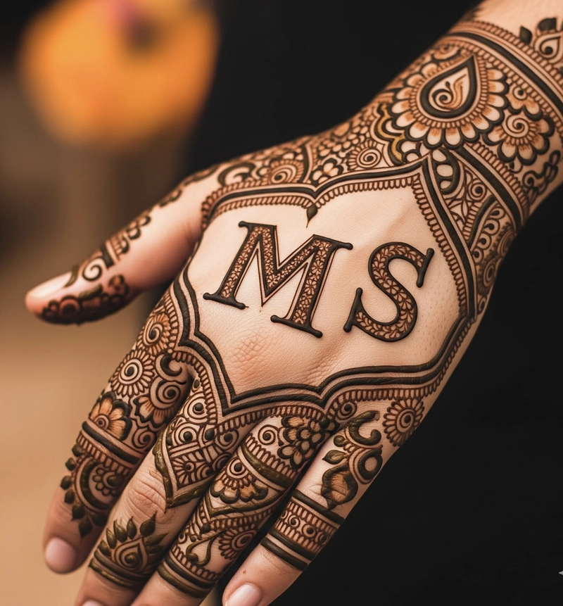 m s mehndi design