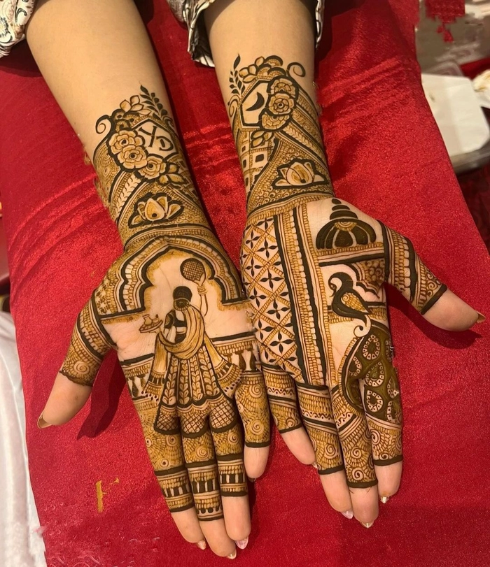 mehendi poses for groom