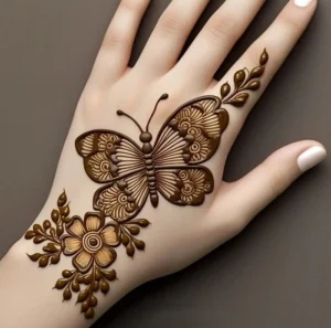mehndi butterfly designs