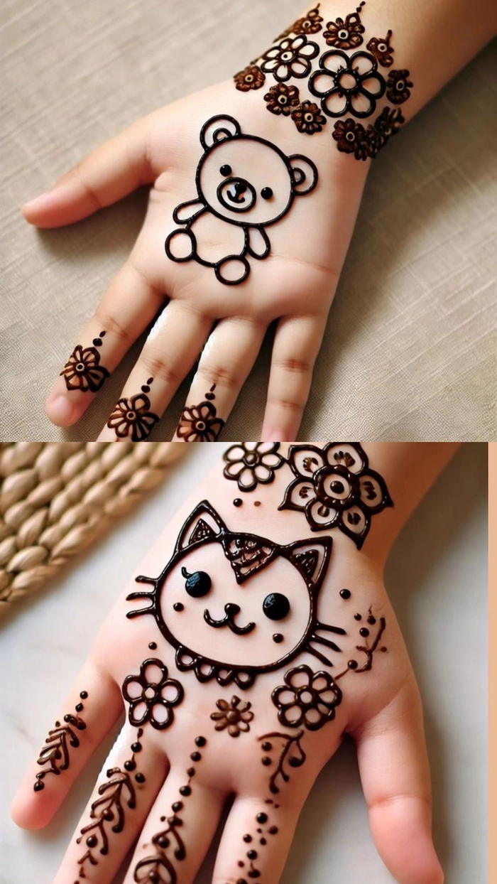 mehndi cat