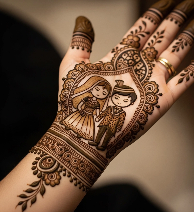 mehndi couple