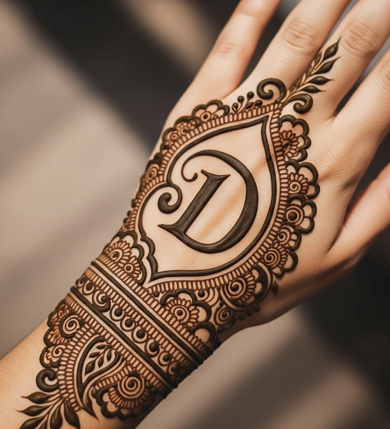 mehndi design d name pic