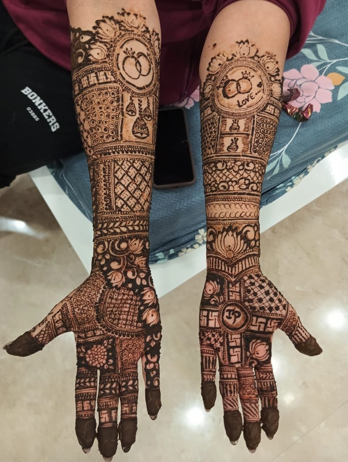 mehndi design easy mahadev