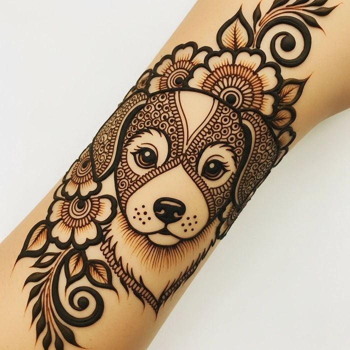 mehndi design for dog