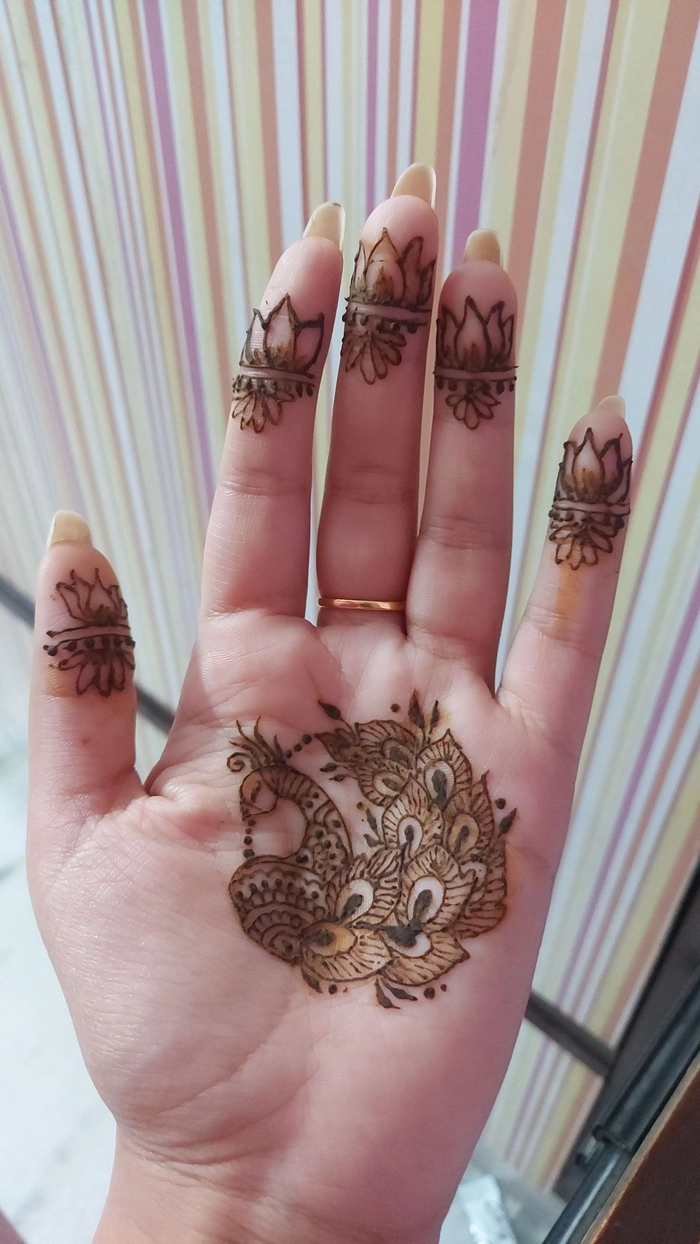 mehndi design front hand aesthetic