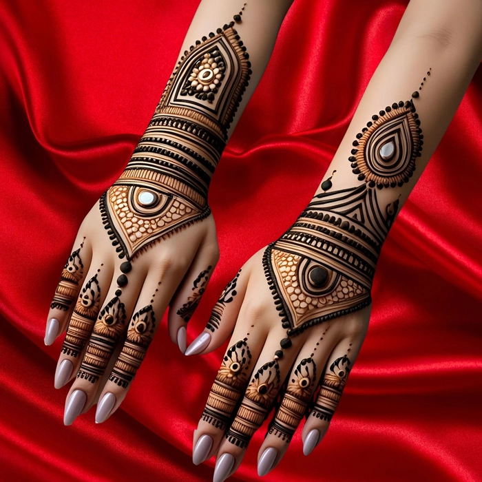 mehndi design front hand easy and simple