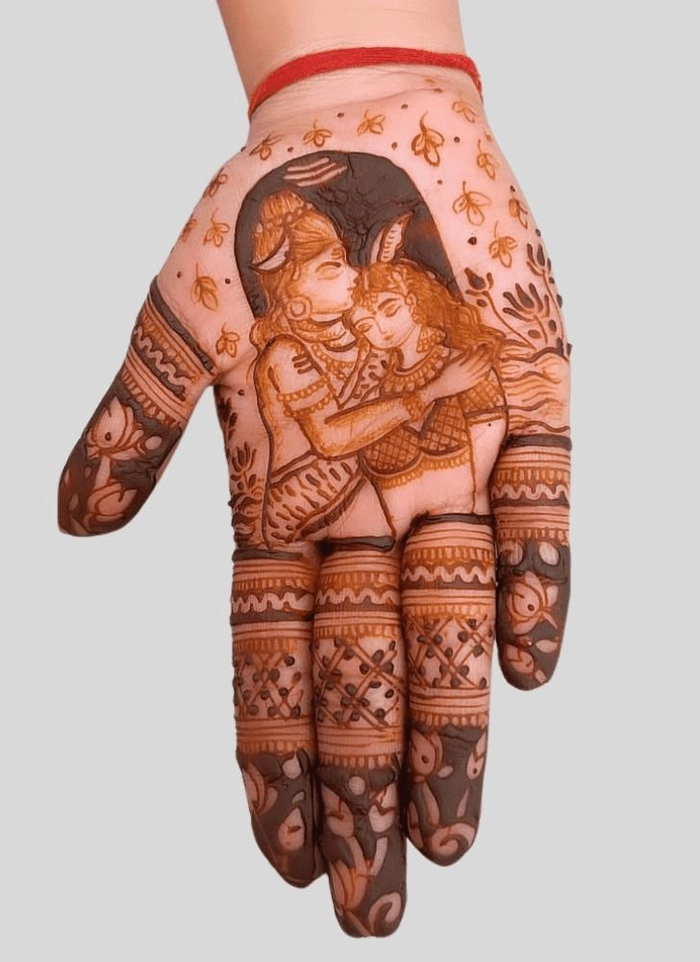 mehndi design mahadev simple