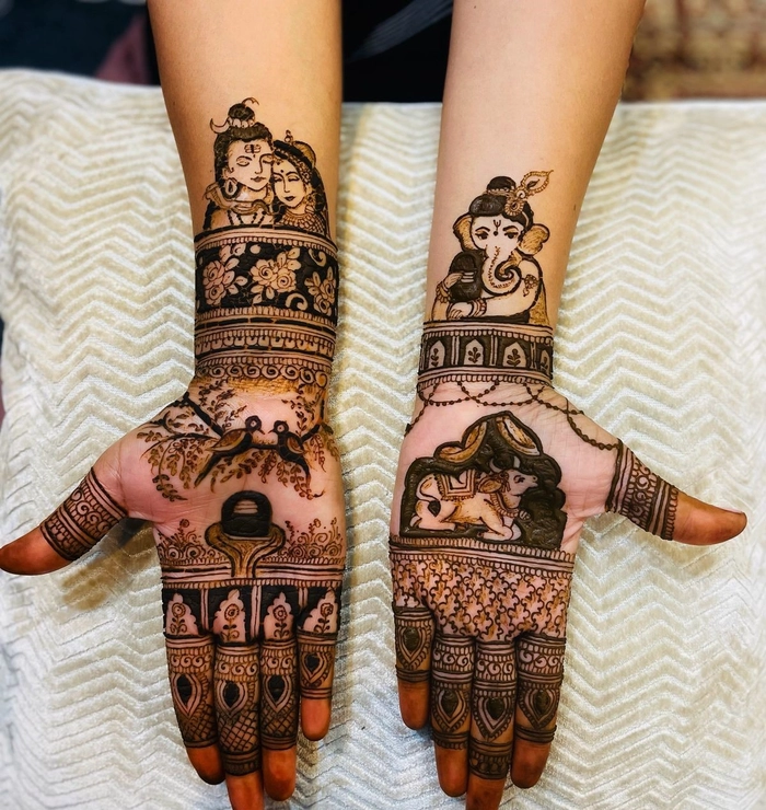 mehndi design mahadev