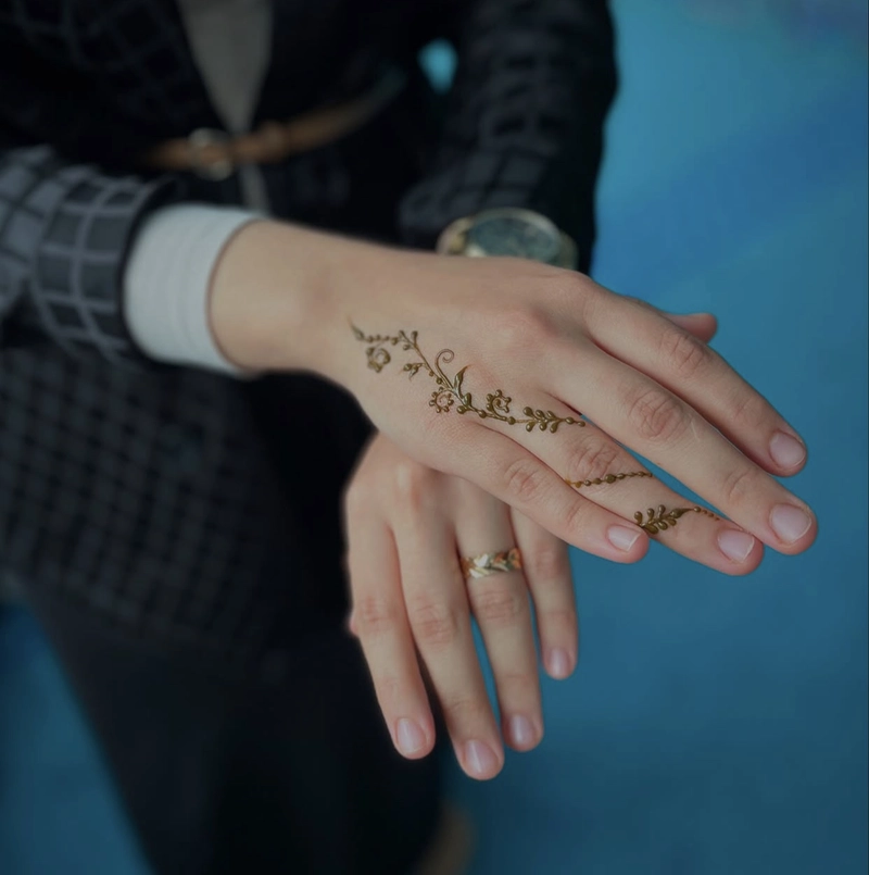 mehndi design only fingers easy