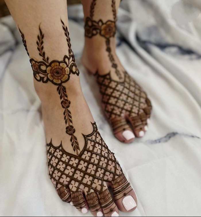 mehndi design pair ka simple easy and beautiful
