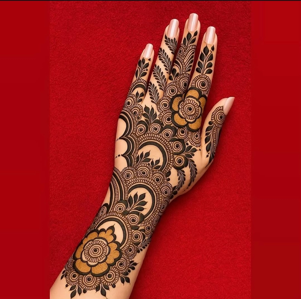 mehndi design photo simple and beautiful back hand