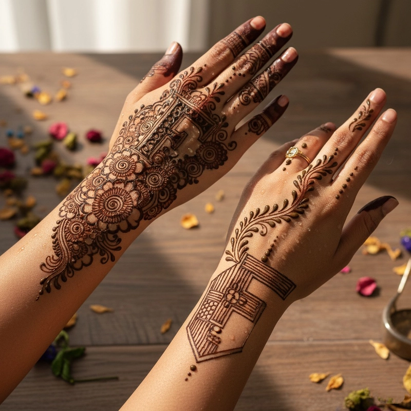 mehndi design photo simple f