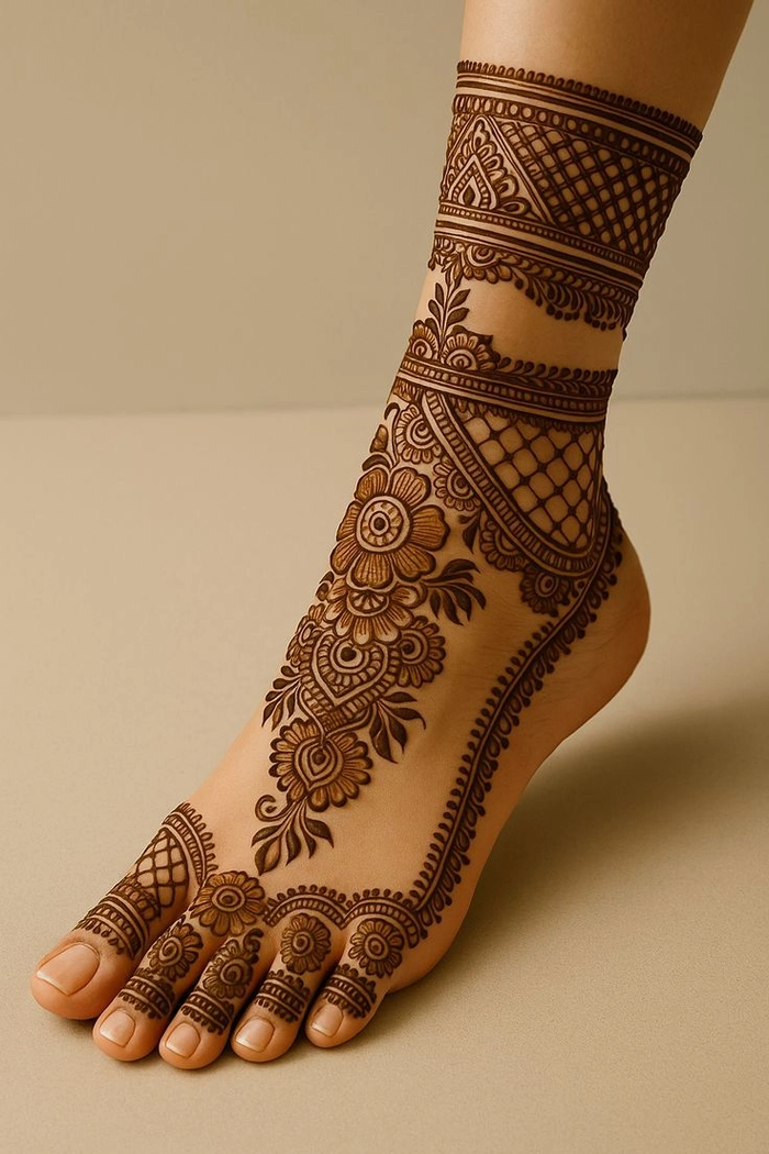 mehndi design simple pair ka full hand