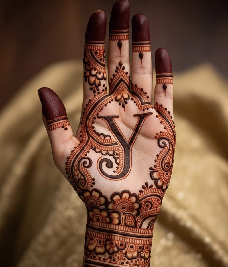 mehndi design simple y pic