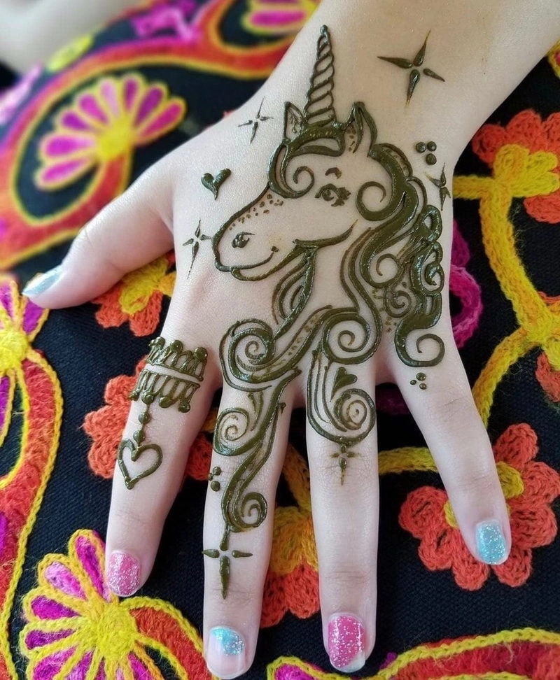 mehndi designs for small kids