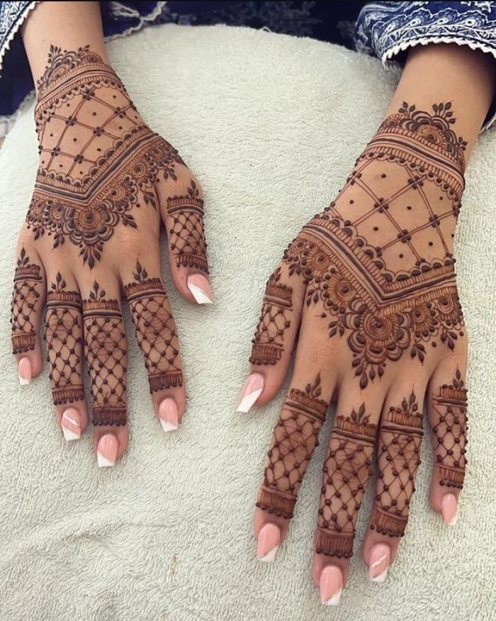 mehndi designs upper hand simple back hand