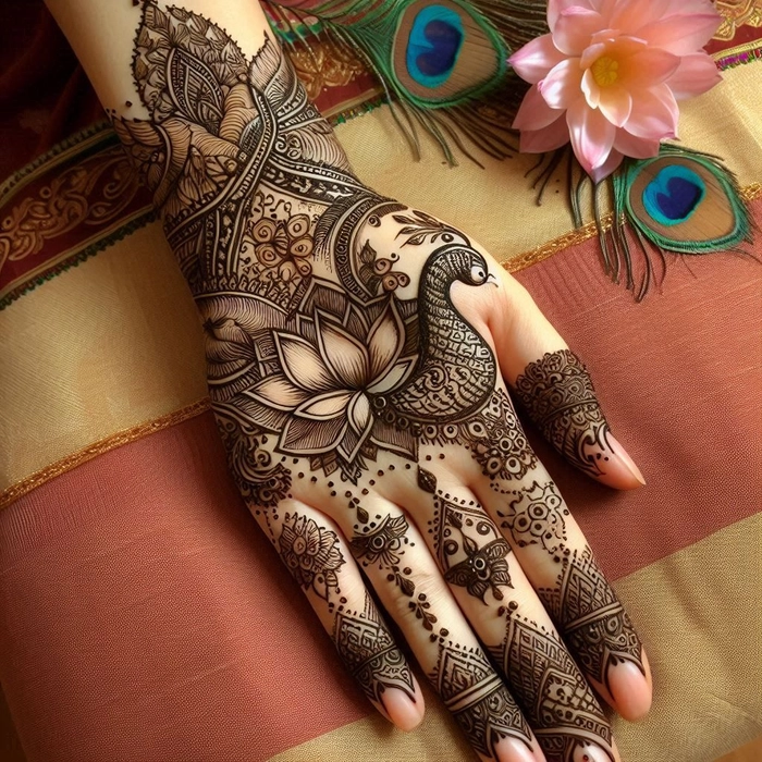 mehndi for janmashtami