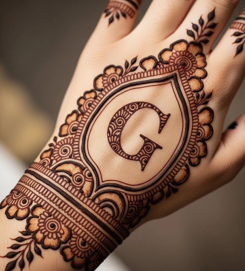 mehndi g design