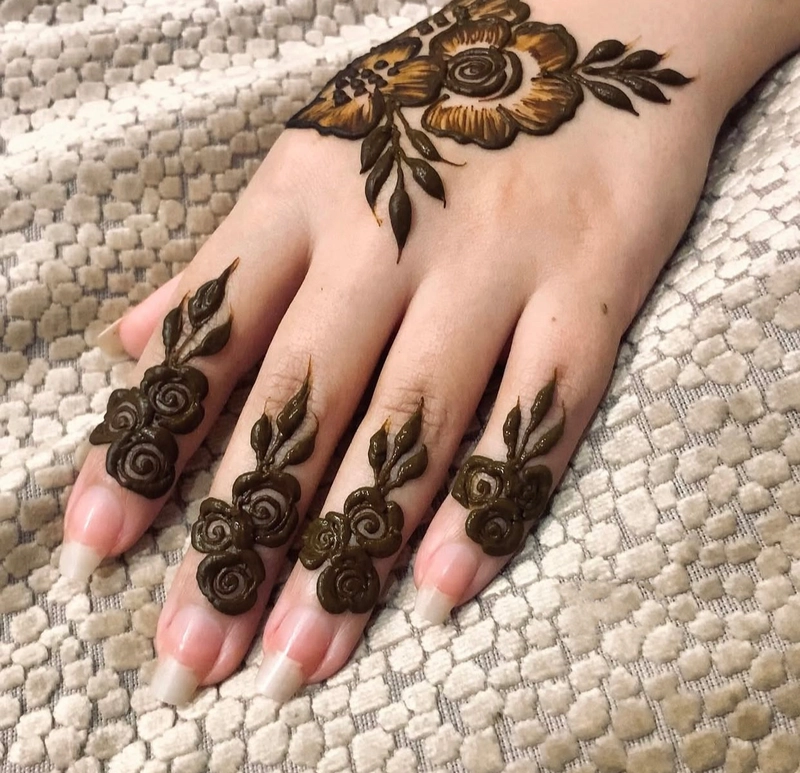 mehndi only for fingers