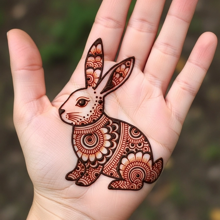 mehndi rabbit