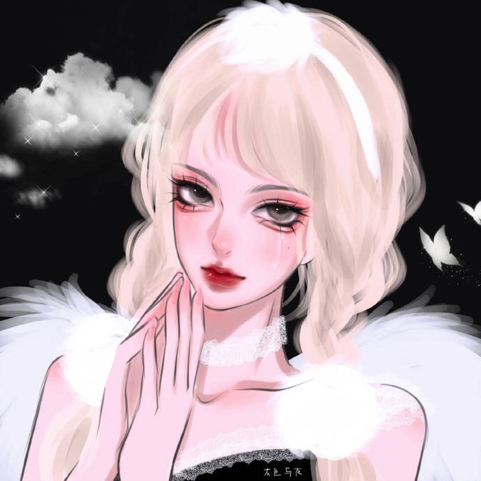 mood cartoon aesthetic girl