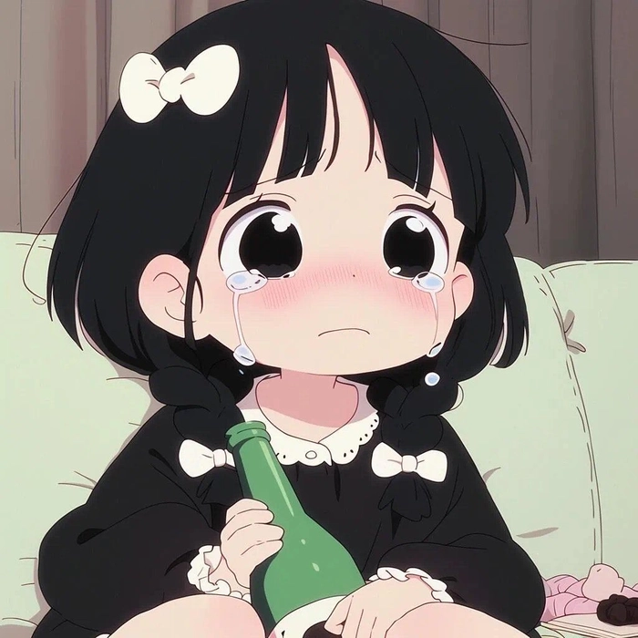 mood off dp girl cartoon aesthetic