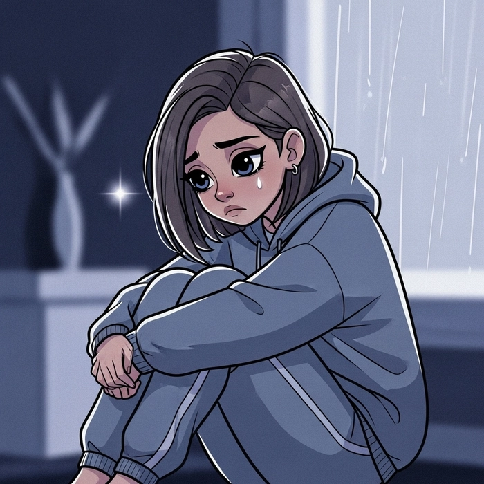 mood off pfp girl cartoon aesthetic