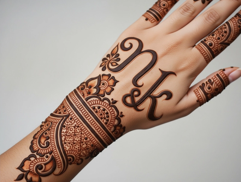 n k mehndi design