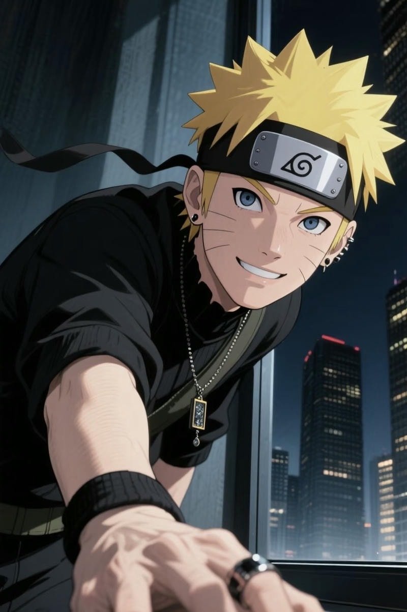 naruto anime profile picture with dramatic action vibes
