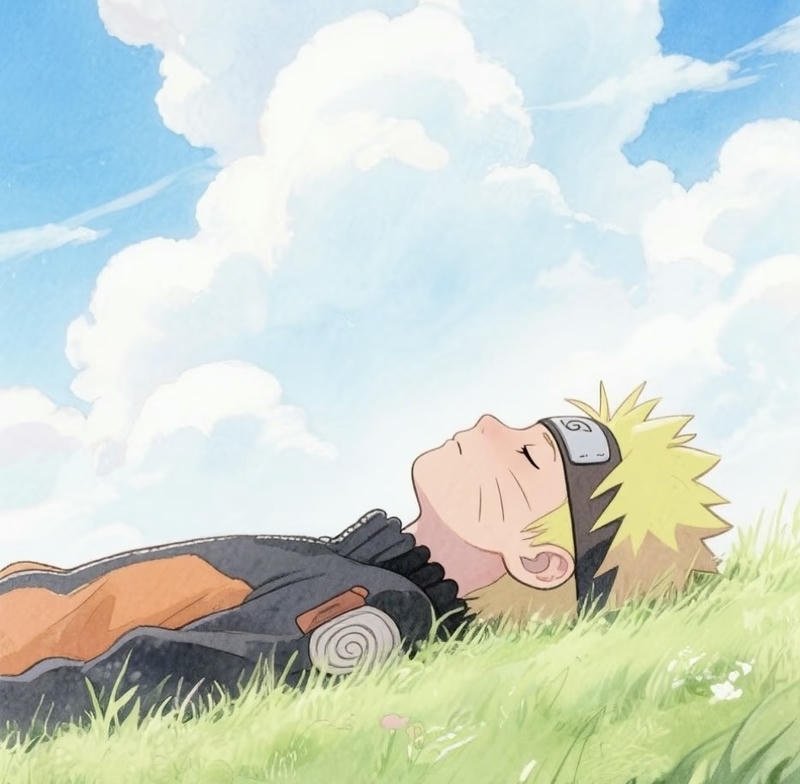 naruto sage mode dp with glowing chakra effects