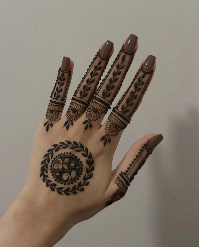 new mandala mehndi design