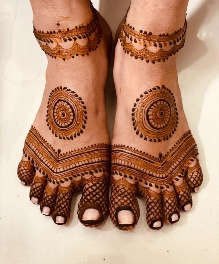 new mehndi design pair ka
