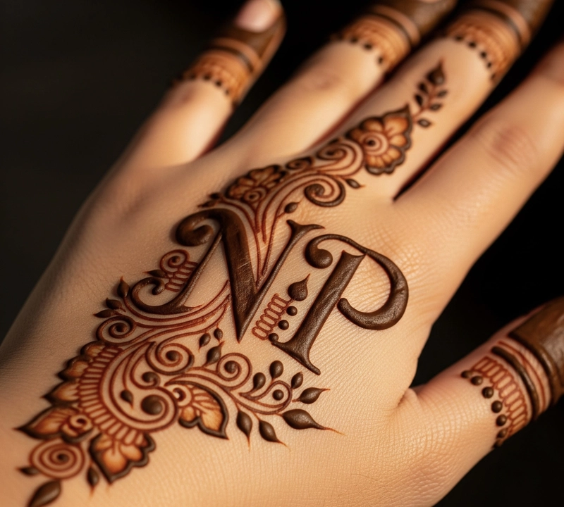 p n mehndi design