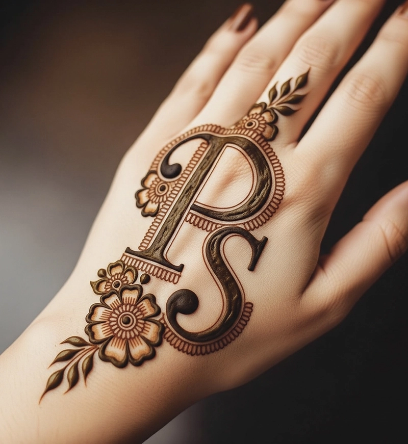 p s mehndi design