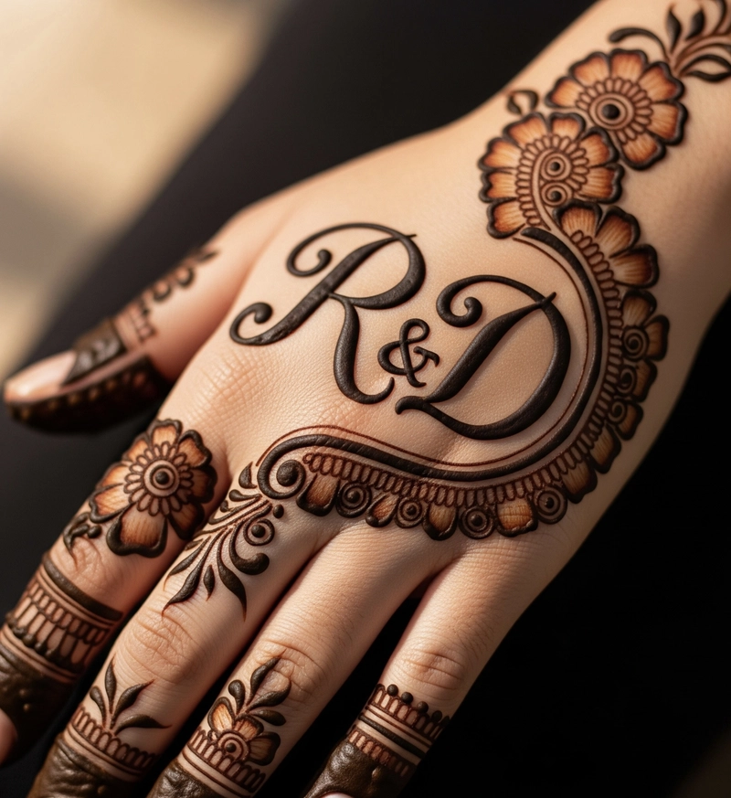 r d name mehndi design
