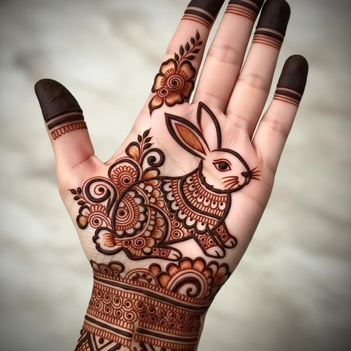 rabbit mehandi ke designs