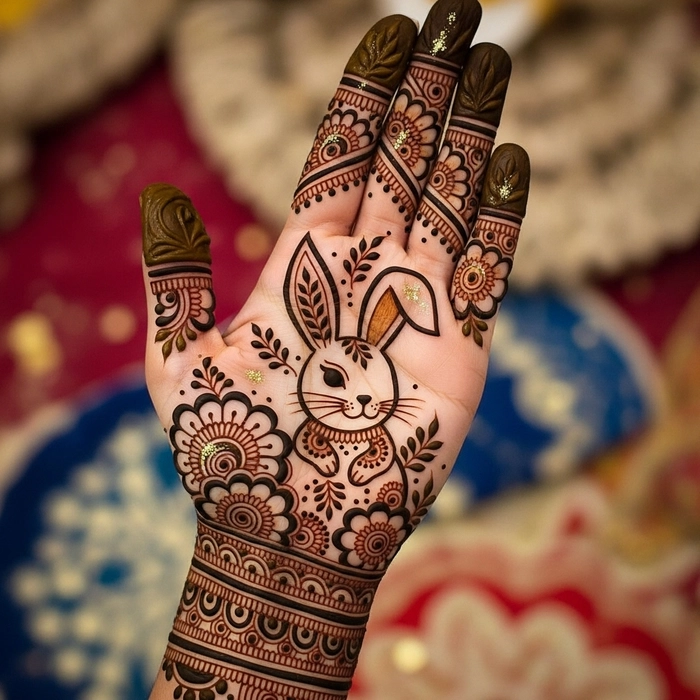 rabbits mehndi