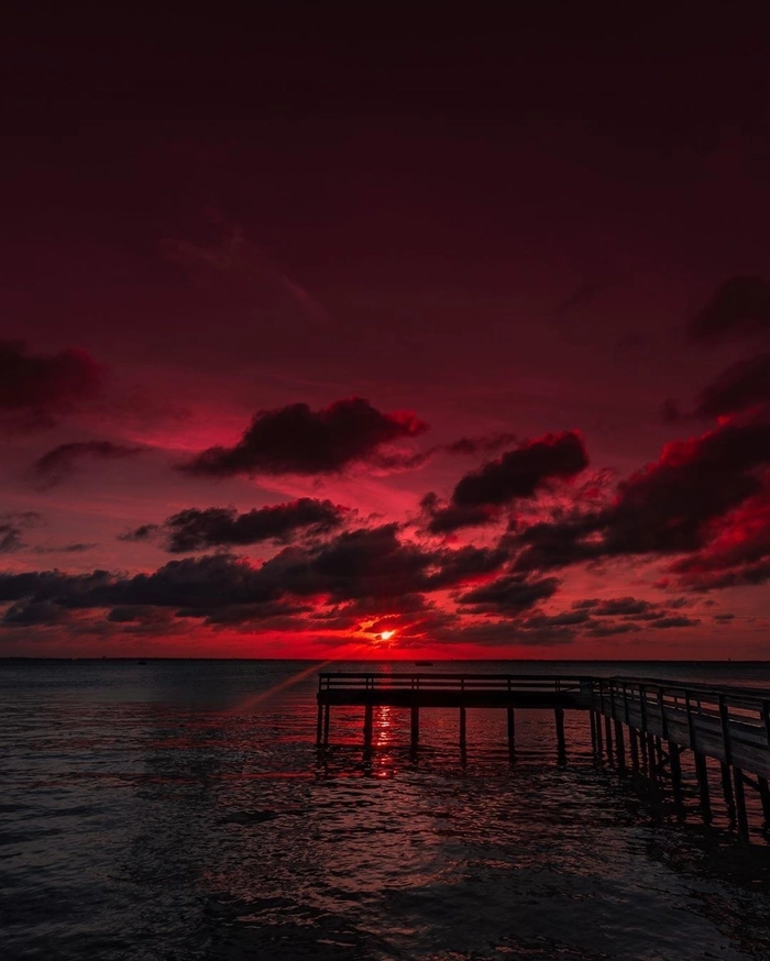 red sky beautiful aesthetic wallpaper