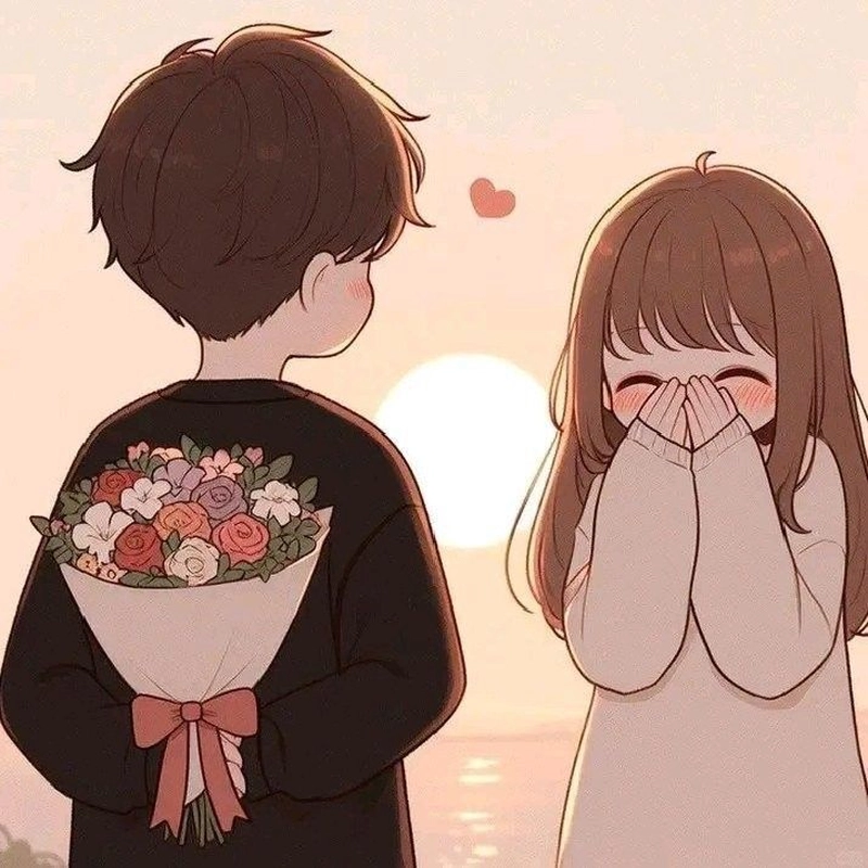 romantic love couple dp for instagram cartoon