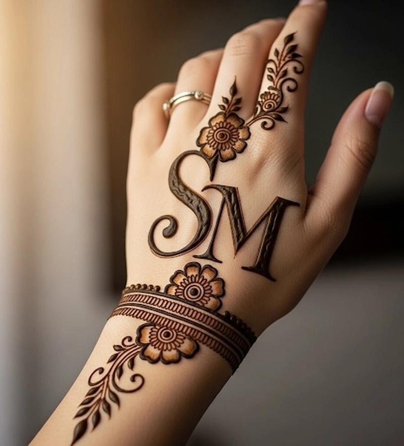 s m mehndi design
